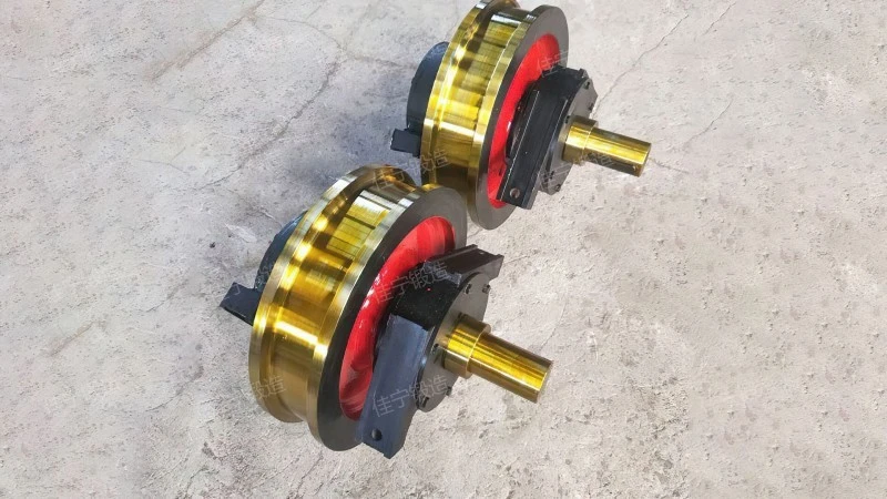 Port crane wheel