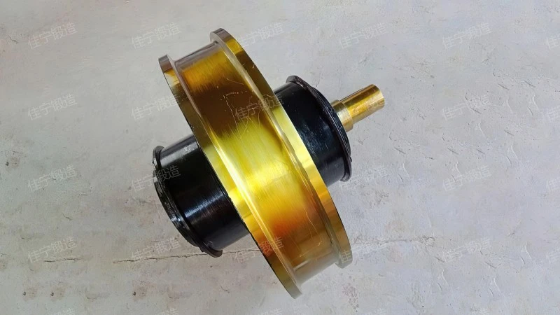Port crane wheel