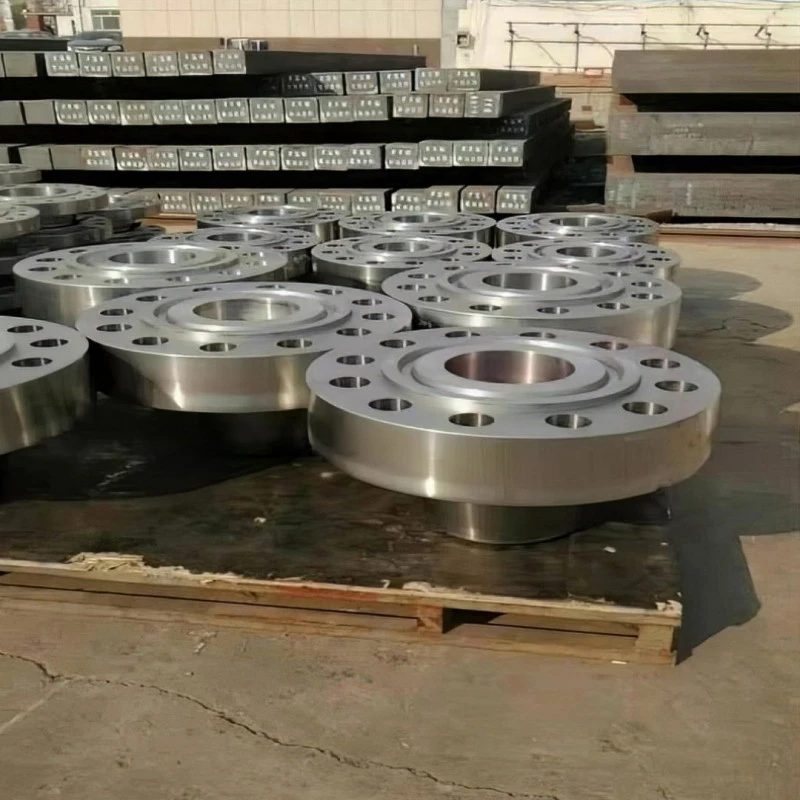 Deep hole tube plate flange