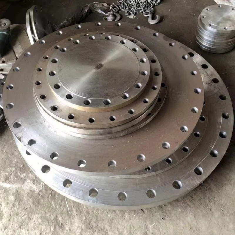 Integral pipe plate flange