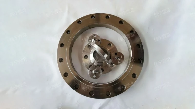 Flat welded carbon steel flange with diameter