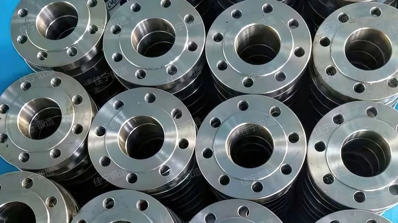 Pipeline connection flange ring